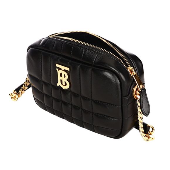 Burberry Roller Lola Mini Quilted Nappa Leather Black Shoulder Bag - Picture 4 of 9